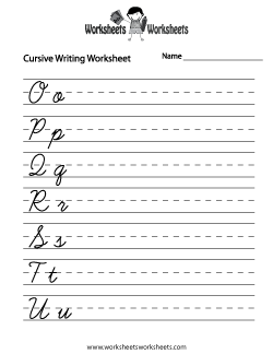 Free Cursive Writing Practice Sheets For Kids