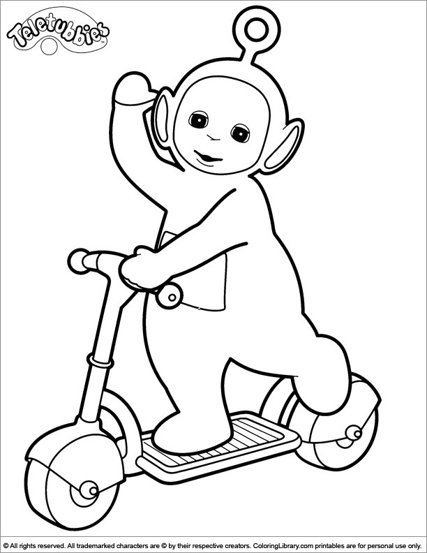 Baby Teletubbies Coloring Pages