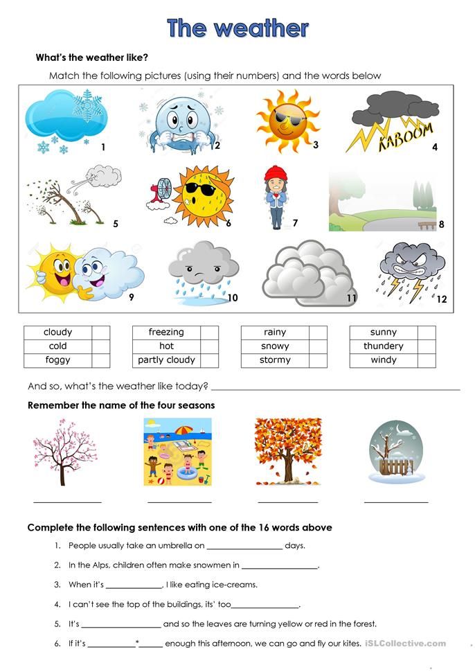 Weather Worksheets Grade 5 Pdf