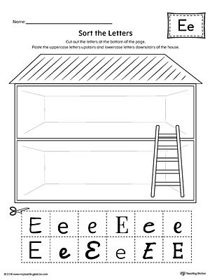 Identification Printable Letter E Worksheets For Preschool