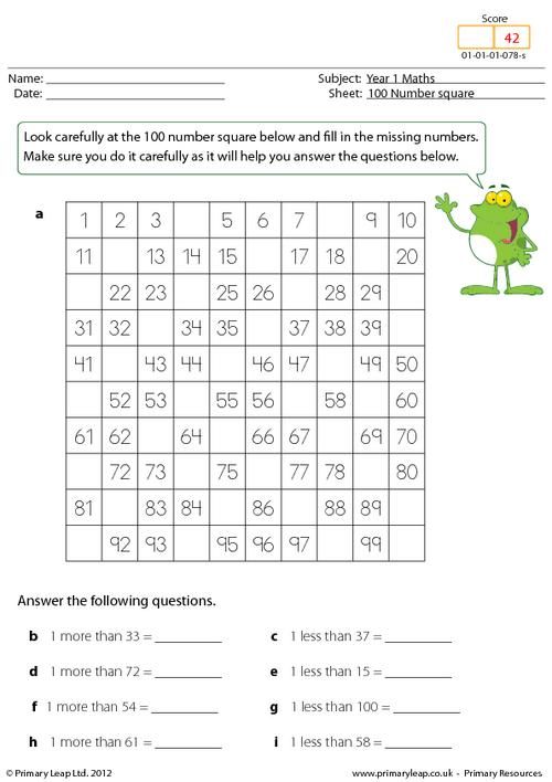 Homework Year 1 Maths Worksheets Printable Uk