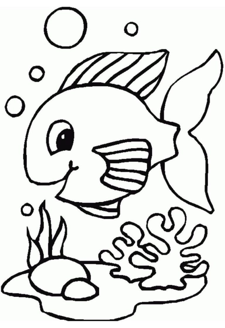 Fish Coloring Sheet Free