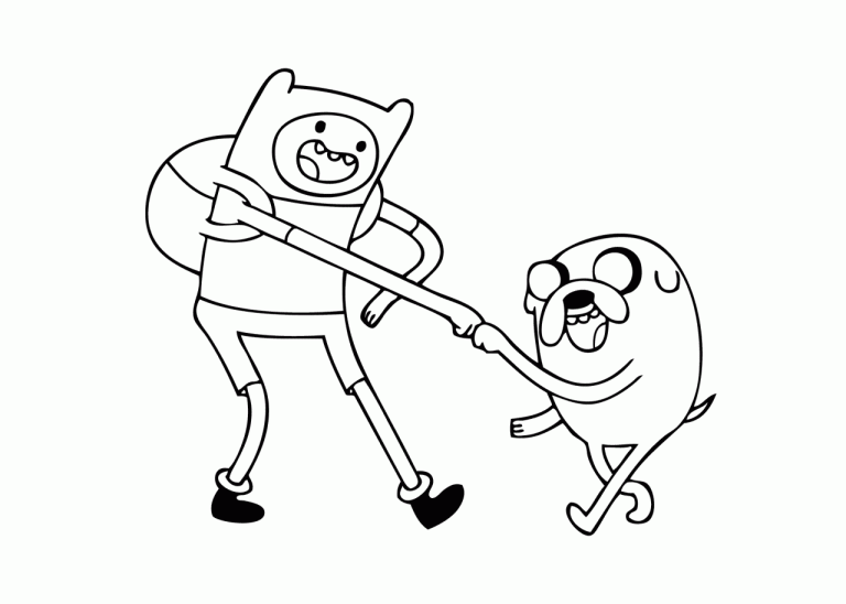 Jake Adventure Time Coloring Pages