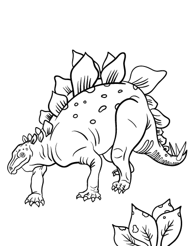 Free Stegosaurus Coloring Page