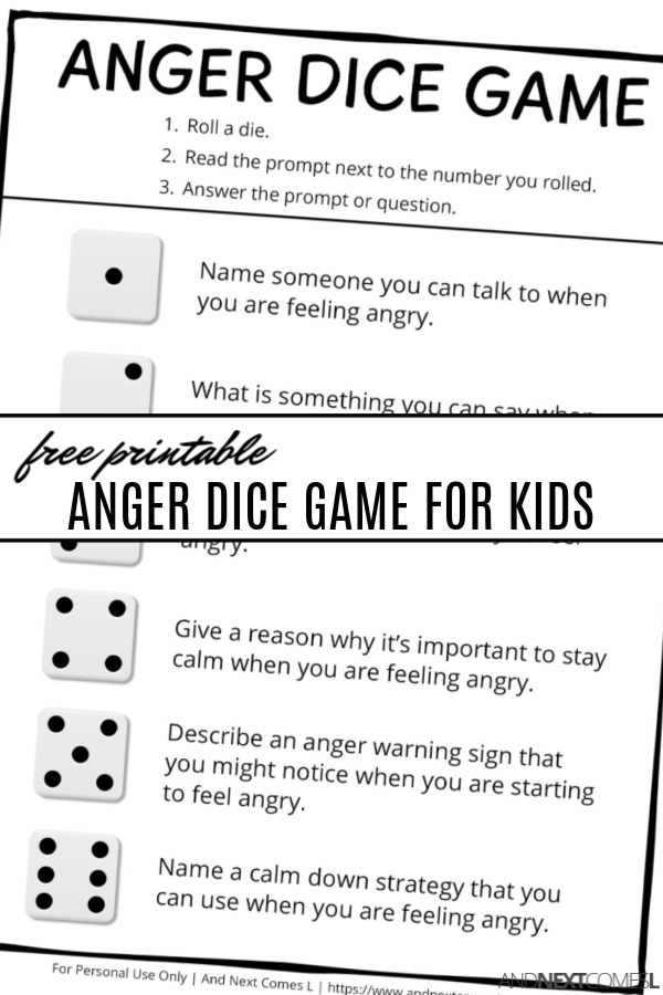 Free Anger Management Worksheets For Kids