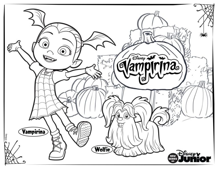 Disney Junior Halloween Coloring Pages