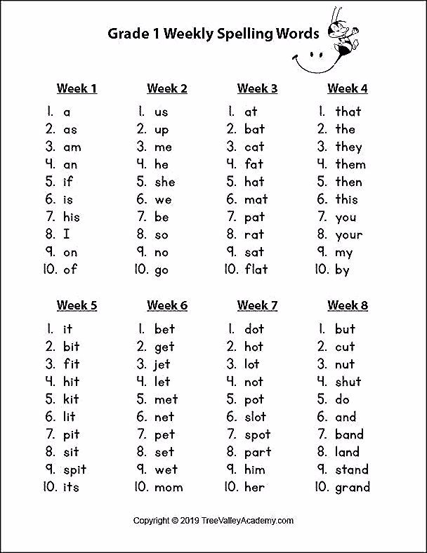 Printable First Grade Sight Words Pdf