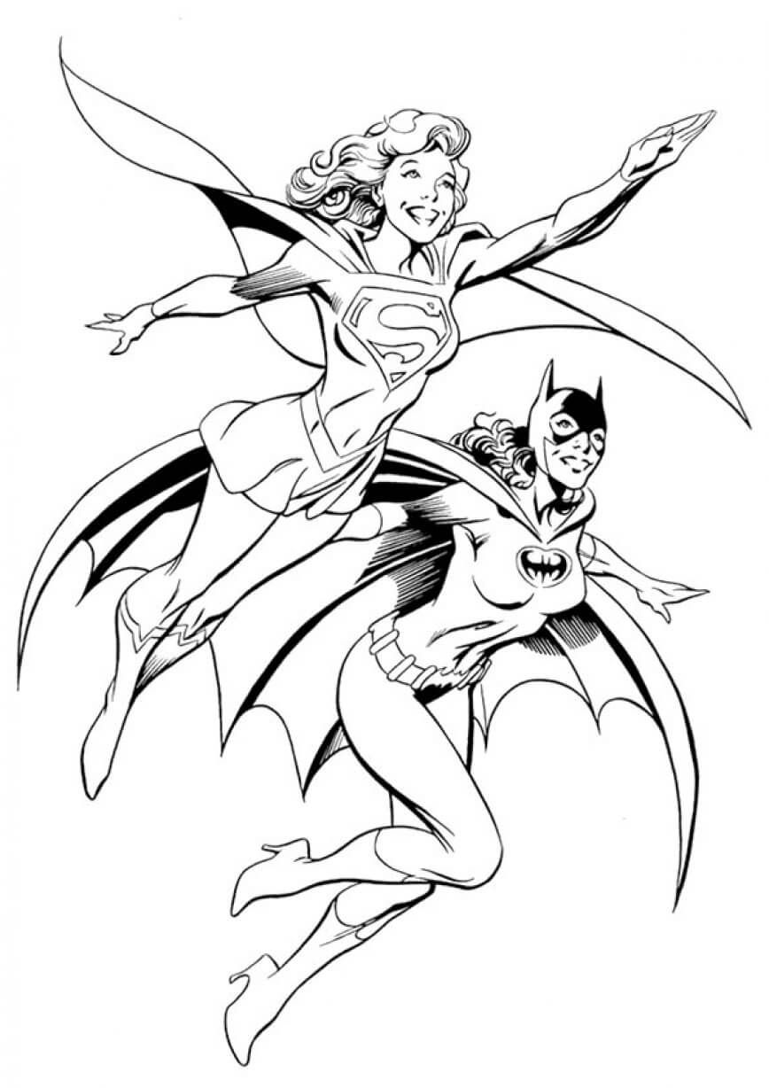 Batgirl Coloring Pages For Kids