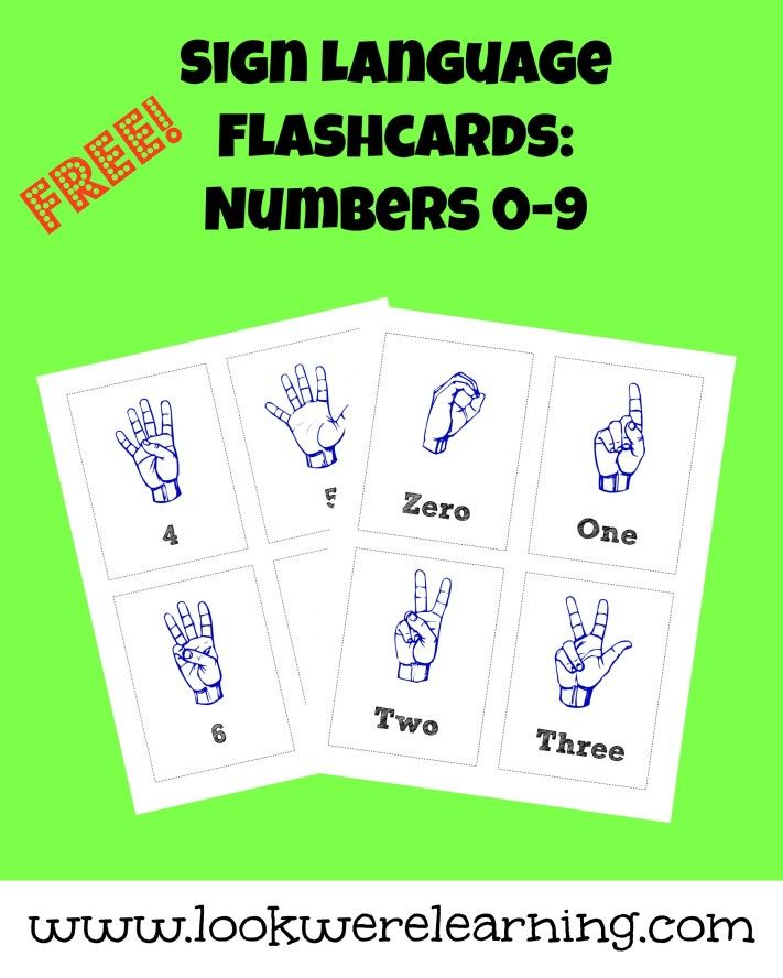 Free Printable Sign Language Sight Words Flash Cards