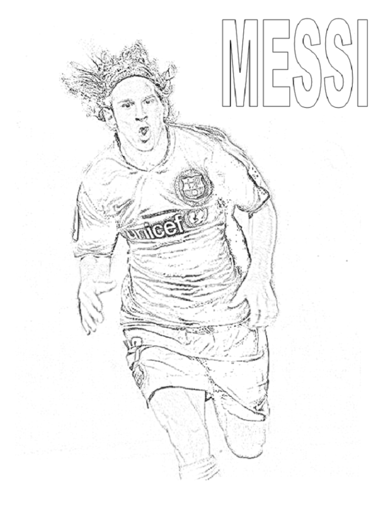 Messi Coloring Pages 2020
