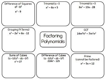 Factoring Polynomials By Grouping Worksheet Pdf