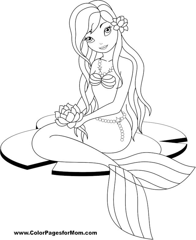 Beautiful Coloring Pages Of Mermaids