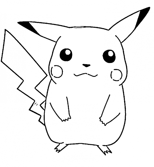 Pikachu Pokemon Go Coloring Pages