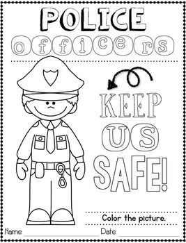 Community Helpers Coloring Pages Pdf