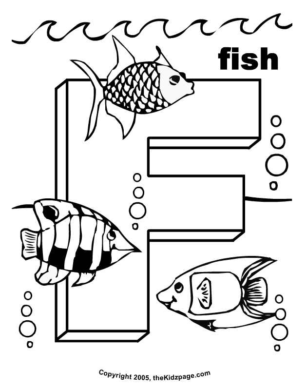 Letter F Coloring Pages For Kids