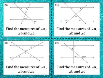 8th Grade Transversal Angles Worksheet