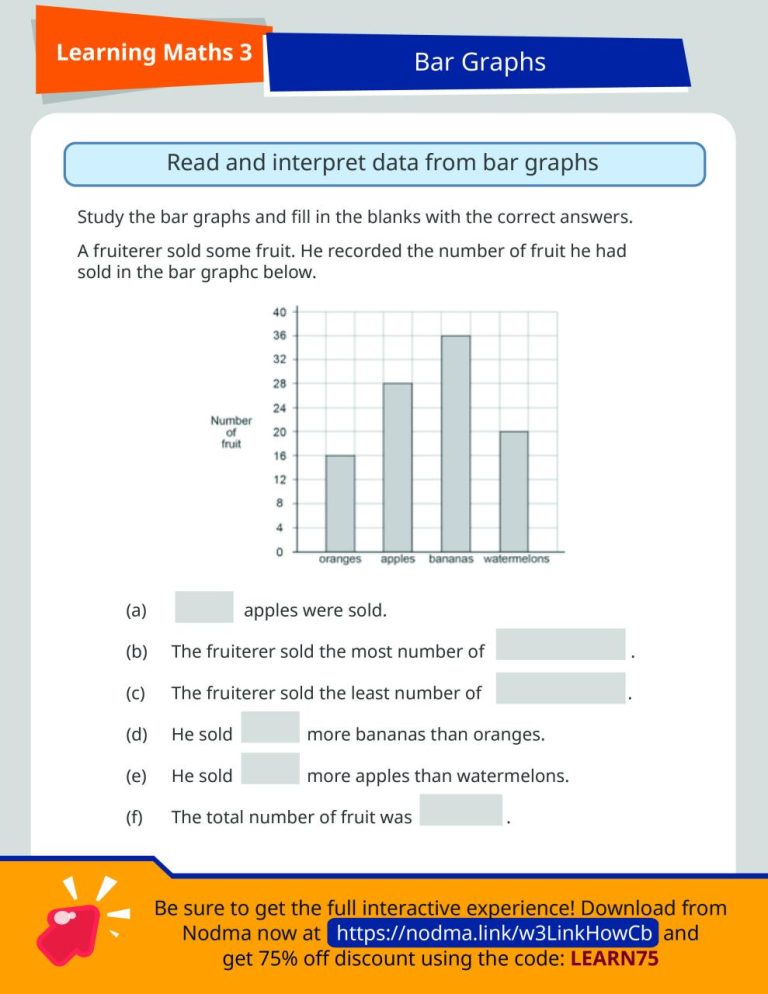 3rd Grade Bar Graph Worksheets