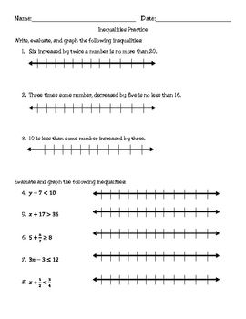 Compound Inequalities Worksheet With Answers