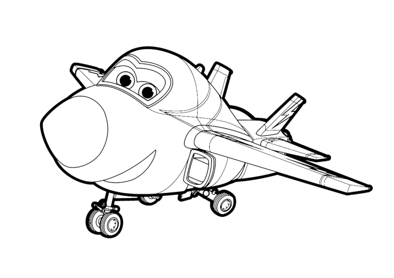 Super Wings Top Wing Coloring Pages