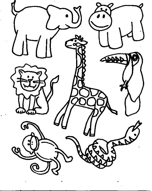 Animals Colouring Sheets