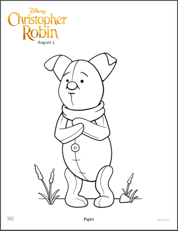 Christopher Robin Coloring Pages