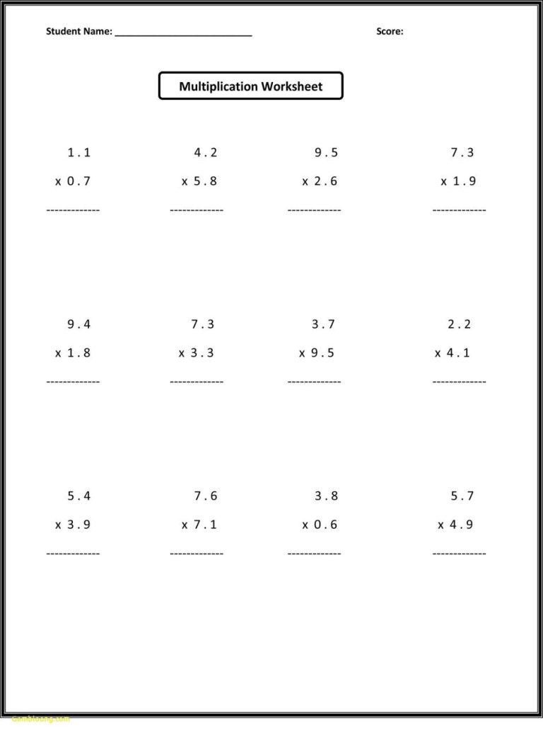 Free Printable 7th Grader Grade 7 Math Worksheets
