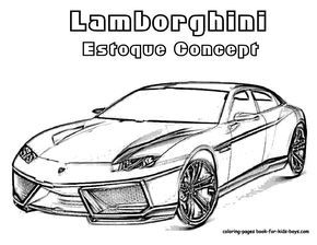 Fancy Sports Cars Coloring Pages