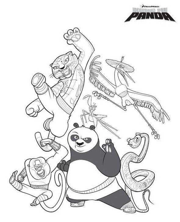 Kung Fu Panda Coloring Pages Kai