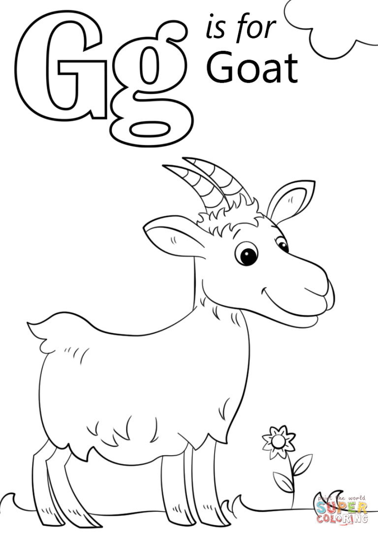 Letter G Coloring Pages For Toddlers