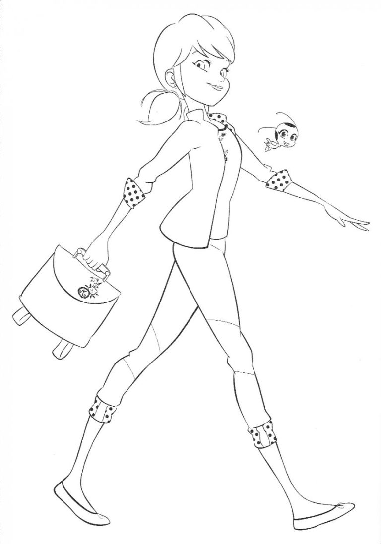 Miraculous Coloring Pages Marinette