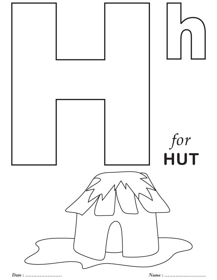 Coloring Sheet Letter H Coloring Pages