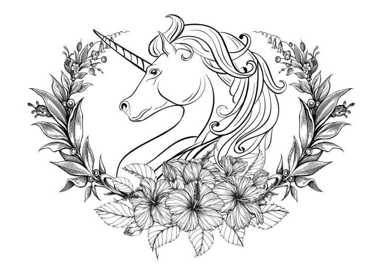 Beautiful Coloring Pages Unicorns