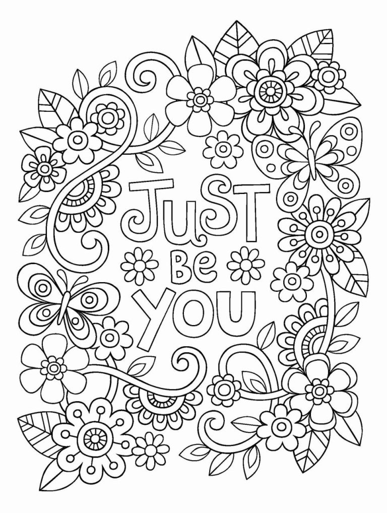 Inspirational Quotes Coloring Pages Printable