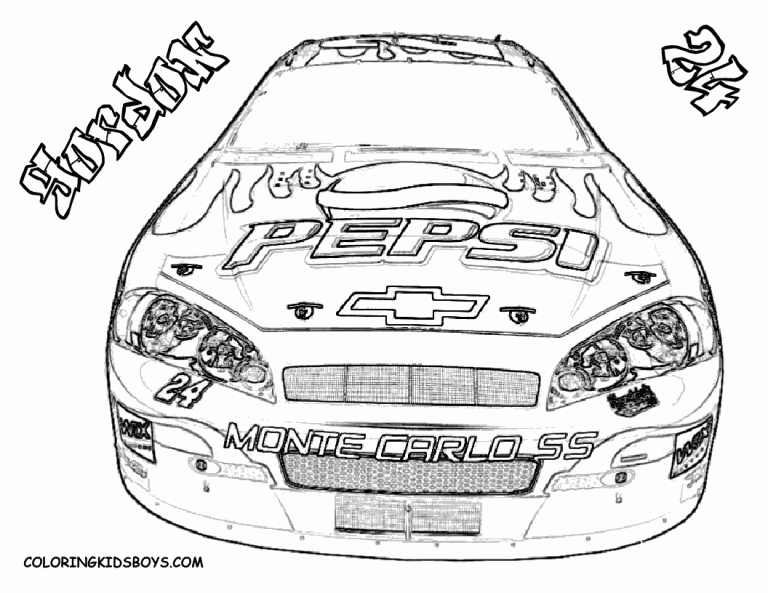 Nascar Coloring Pages Printable