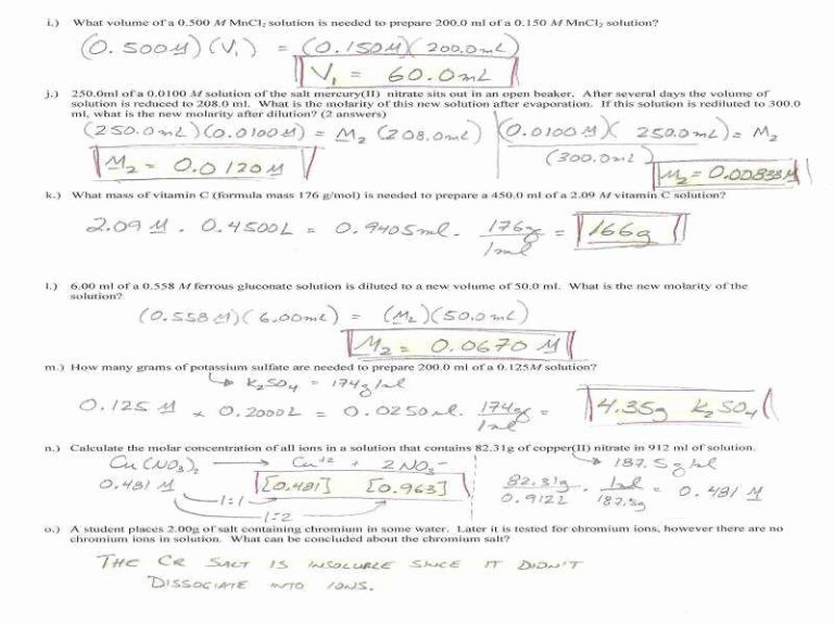 Type 1 (ionic) Bonding Worksheet Answers