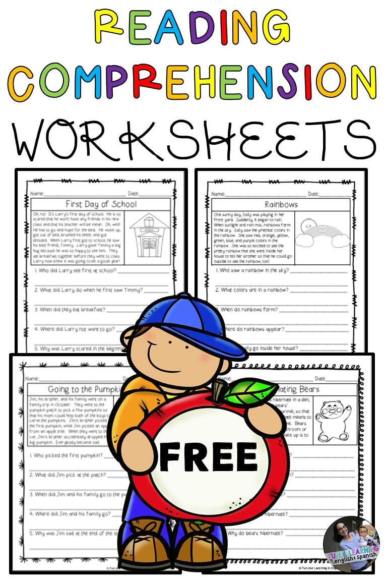 Free Wh Questions Reading Comprehension Worksheets