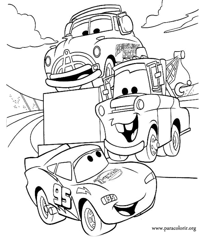 Mc Queen Coloring Pages