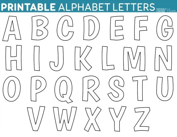 Block Free Printable Alphabet Letters Stencils