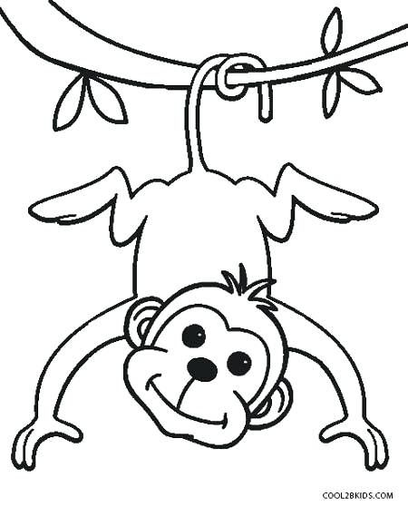 Monkey Coloring Sheet Printable