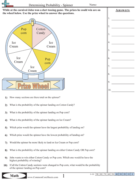 Probability Worksheets Pdf With Solutions