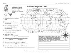 Free Printable Latitude And Longitude Worksheets 4th Grade