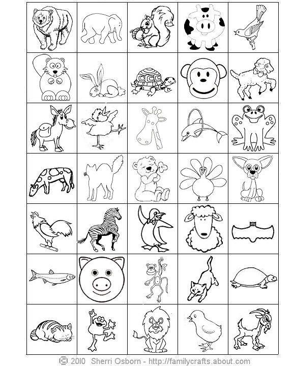 Jungle Animals Worksheets For Preschoolers