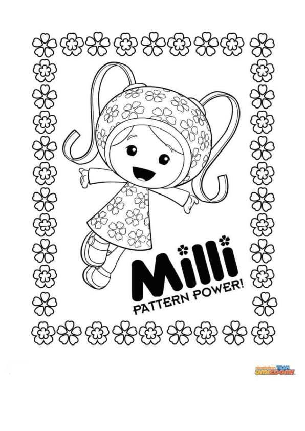 Milli Team Umizoomi Coloring Pages