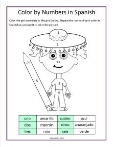 Learn Spanish Colors Worksheets