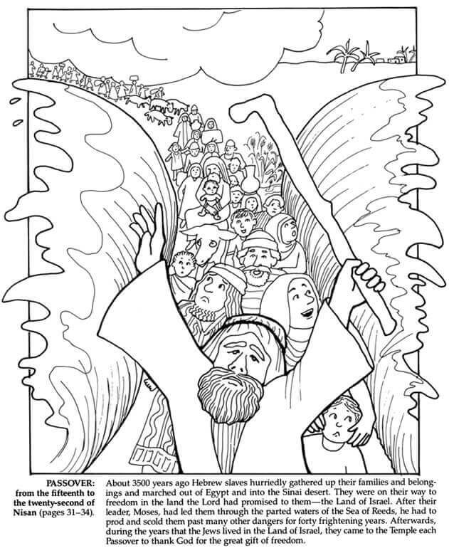 First Passover Coloring Pages