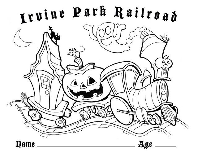 Halloween Cookie Coloring Pages