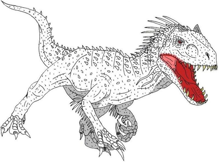 Indominus Rex Coloring Pages Dinosaurs