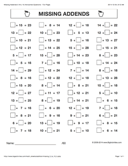 Free Printable Addition Year 2 Maths Worksheets