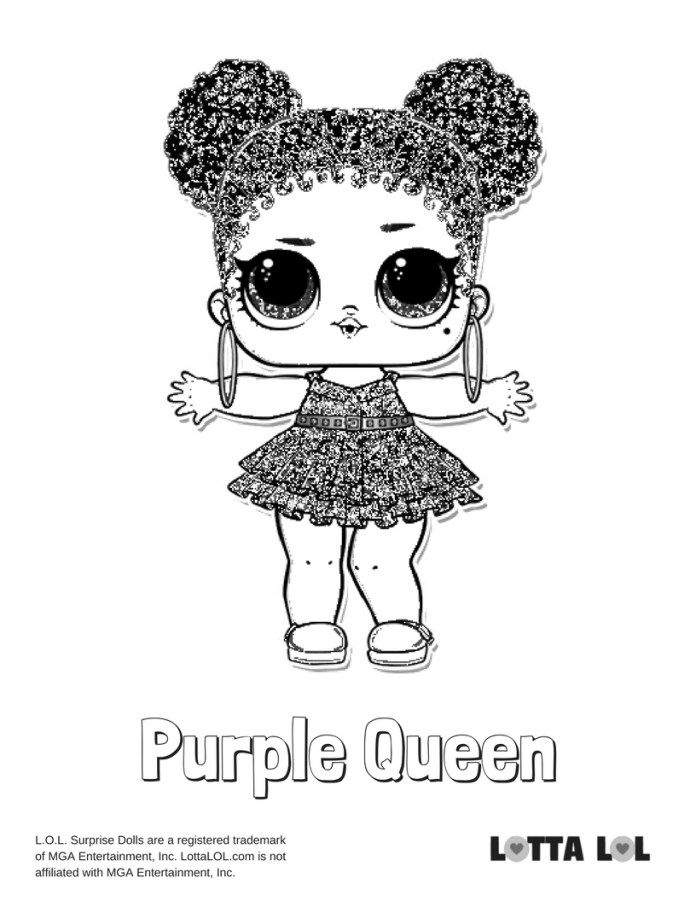 Queen Coloring Pages Lol Dolls
