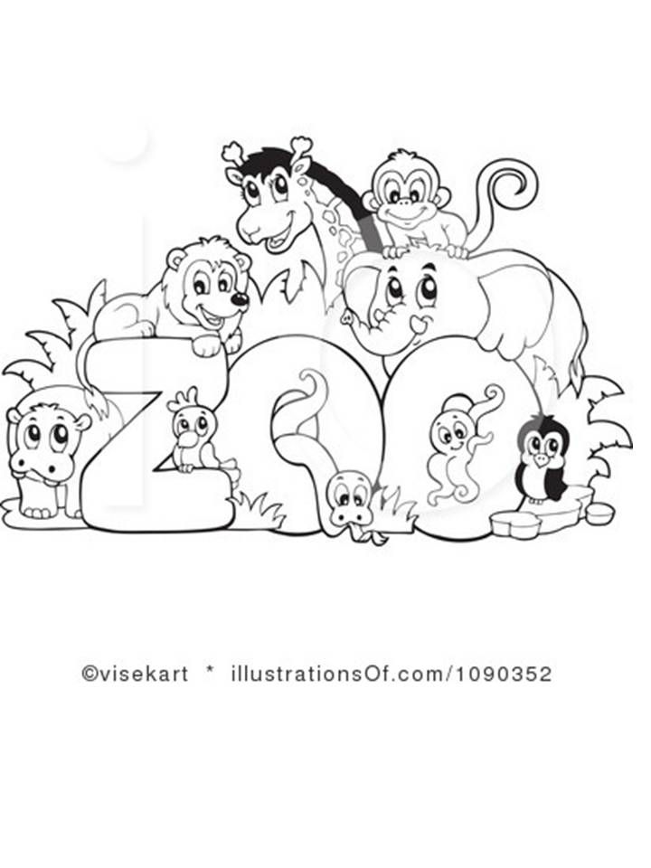 Zoo Animal Free Animal Coloring Pages